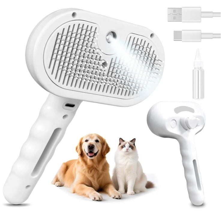 Spazzola a vapore per cani e gatti